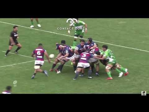 Rugby Try: Lineout Strike Play Using Forwards and Backs