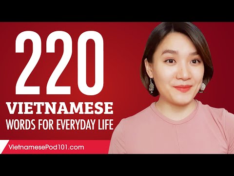 220 Vietnamese Words for Everyday Life - Basic Vocabulary #11