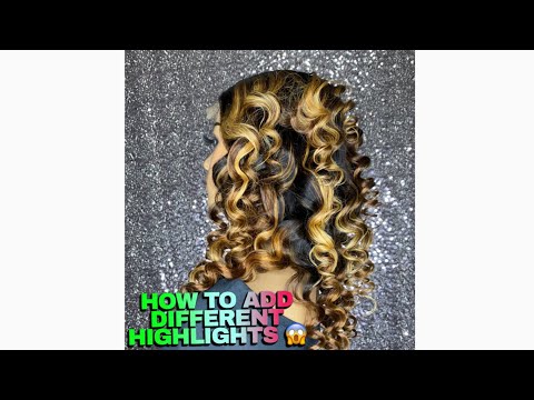 How To Add Highlights To Your Wigs Easily! 1b To Blonde