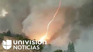 El impactante tornado de fuego que surgió en los incendios en Portugal