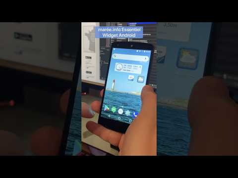 marée.info Essentiel - widget Android - Horloge des marées