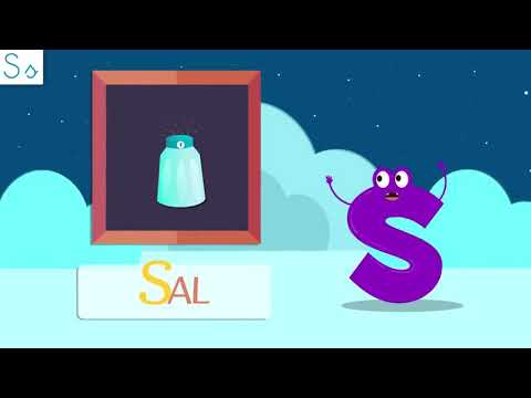 Aprende la letra S con Sara, la serpiente el abecedario