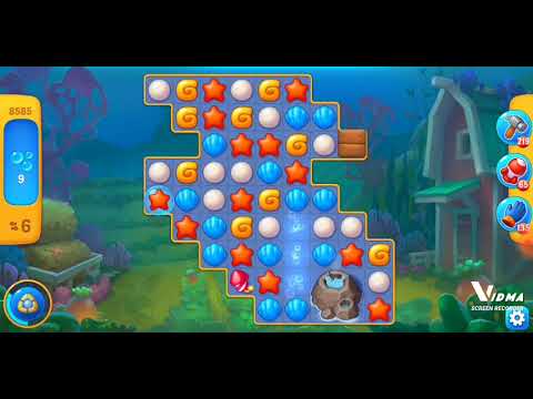 Fishdom. 8585 level no boosters and diamonds. 12 moves