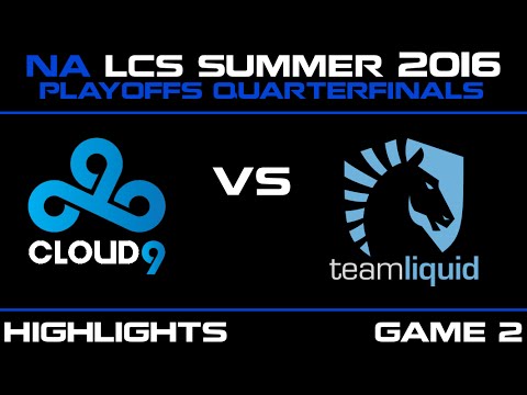 C9 vs NV Game 2 highlights NA LCS 2016 Summer Playoffs Quarterfinals Cloud9 vs Team Envy