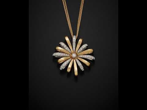 925 sterling silver cz stones key gold plated pendant with c...