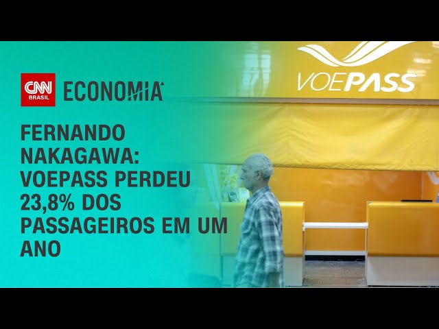 Fernando Nakagawa: Voepass perdeu 23,8% dos passageiros em um ano | CNN PRIME TIME