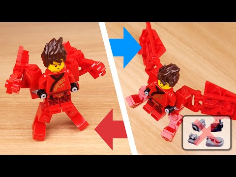 LEGO brick Ninja transformer robot tutorial Ninja wing suit mini #LEGO #MOC #レゴ変形ロボ #レゴアイデア #레고변신로봇