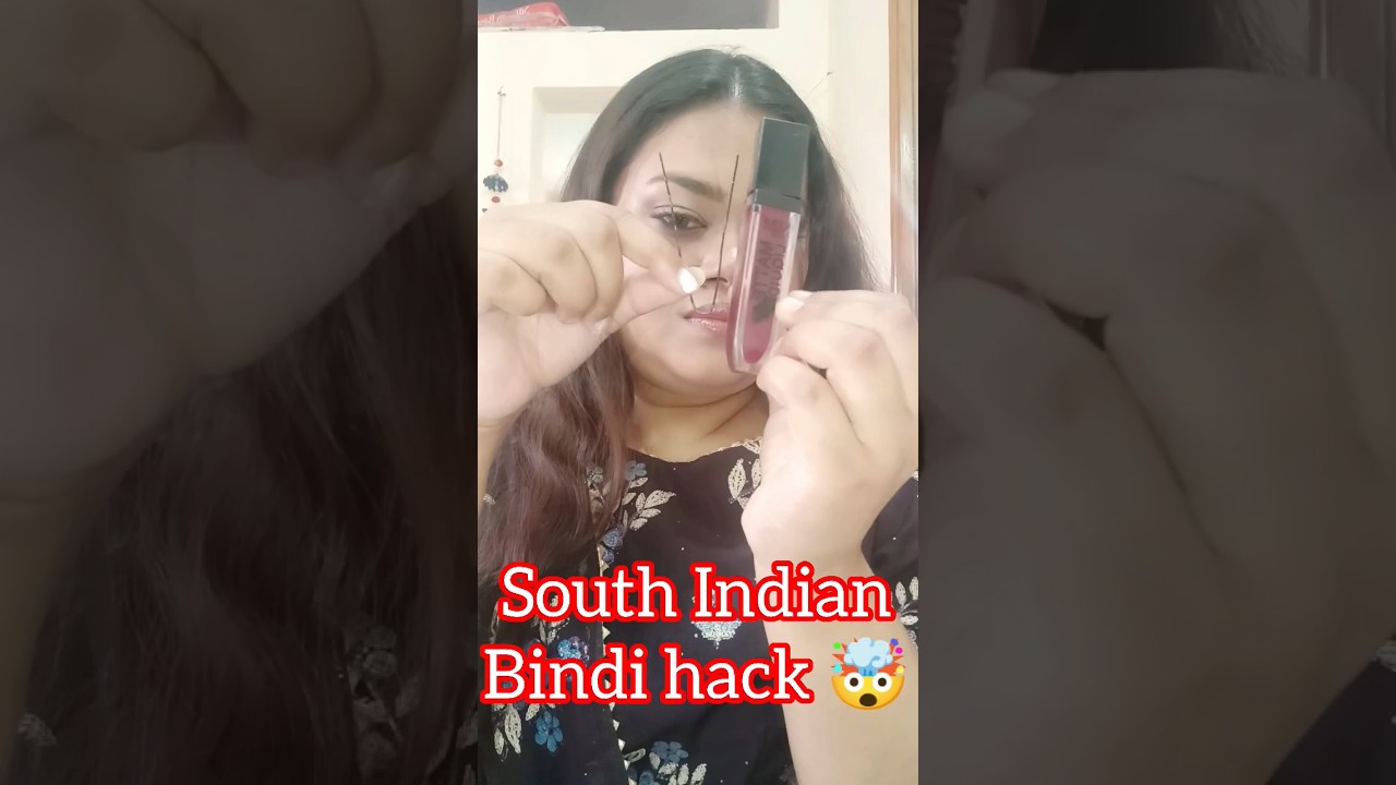 South Indian bindi hack 🤯|| Sneha Kar #youtubeshorts #viral #trending #makeup #hack #bindi