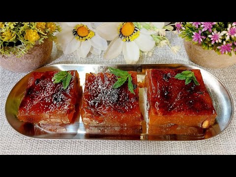 Traditional Greek Farsala Halva Jelly 🇬🇷 Sweet & Gooey Dessert