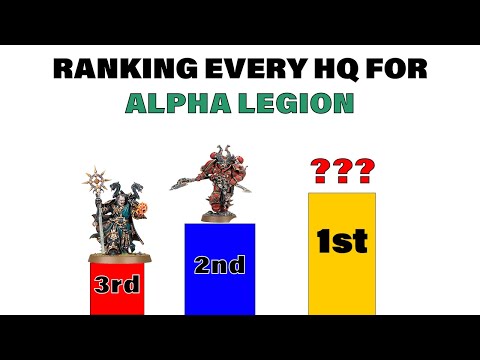RANKING EVERY HQ FOR ALPHA LEGION IN 9TH EDITION
