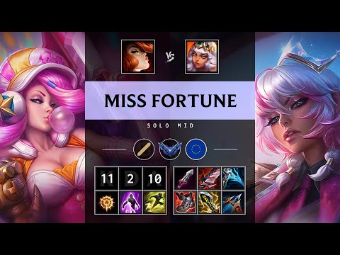 Miss Fortune Mid vs Qiyana - EUW Diamond Patch 25.14