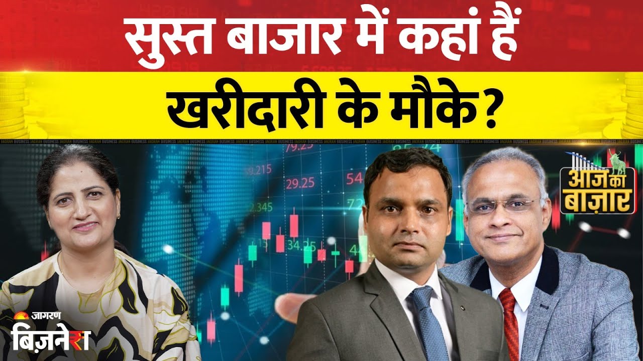 Aaj ka Bazaar: सुस्त बाजार में कहां हैं खरीदारी के मौके?  Live | Sunil Subramaniam| Laxmikant Shukla