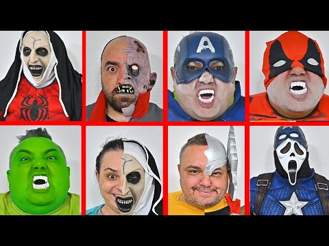 Scary Superhero Transformation Compilation