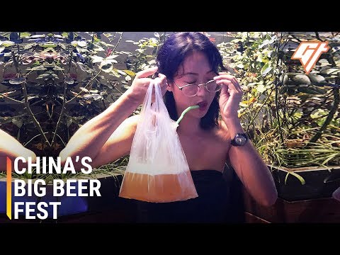 At the Qingdao Beer Festival, Where Beer Comes In Plastic Bags