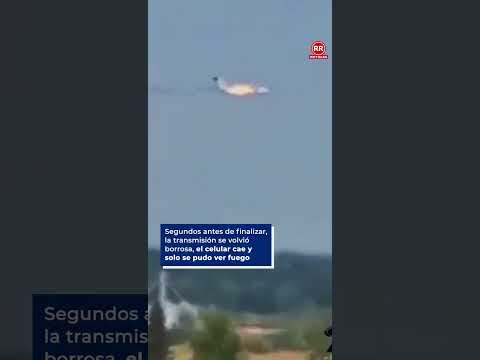 Queda grabado accidente aéreo