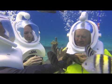 Blue Water Sea Trek Helmet Diving & Snorkel in Cozumel Mexico - 4/26/16