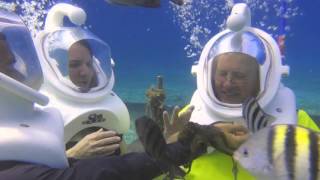 Blue Water Sea Trek Helmet Diving & Snorkel in Cozumel Mexico - 4/26/16