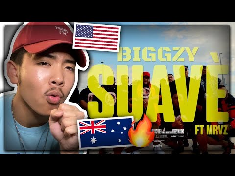 BIGGZY - SUAVÈ ft MRVZ (Official Music Video) AMERICAN REACTION! Australian Rap Drill Music US / USA
