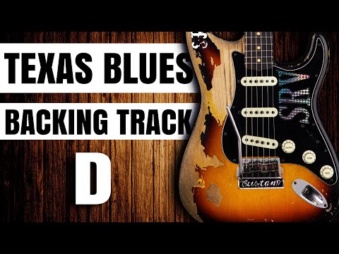 TEXAS BLUES BACKING TRACK in D Stevie Ray Vaughan Style