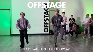 Lex Ishimoto Contemporary Fusion Choreography to “Get to Know Ya” by Nao at Offstage Dance Studio