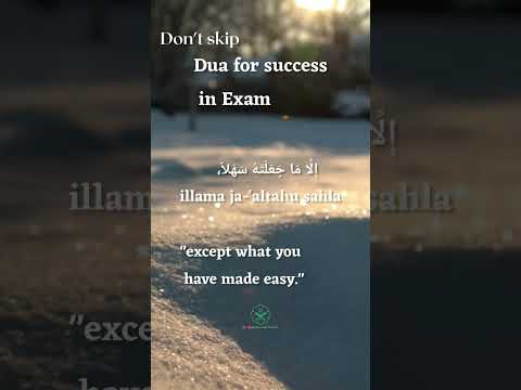 Dua For success in exam📚 #islam #muslimah #islamicquotes #viral #trend #exam #study #dua #muslim