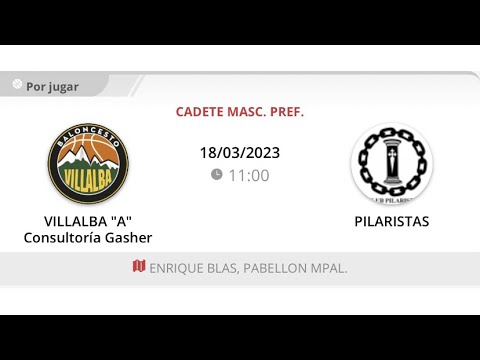 Cadete masc C VILLALBA CONSULTORIA GASHER - PILARISTAS