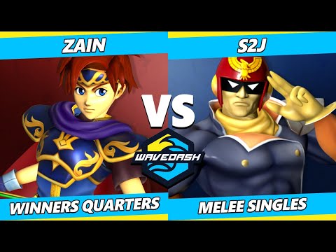 Wavedash 2023 - Zain (Roy) Vs. S2J (Captain Falcon) Smash Melee - SSBM