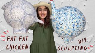 How To Make A Paper Mache Sculpture | Bird Clay Sculpting | Balloon Armature