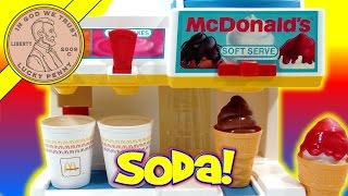 Fisher Price McDonald's Soda Fountain Soft Drinks, Sundaes & Soft Serve Ice Cream