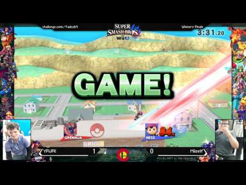 FADC3 - YF|JFK (Peach, Greninja, Zelda) Vs. Miiself (Ness) - Winners Finals