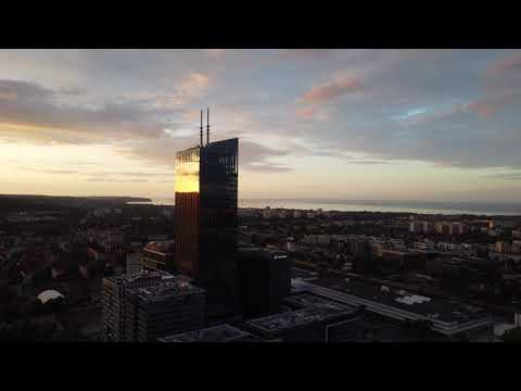 Olivia Business Centre in the evening, Gdańsk