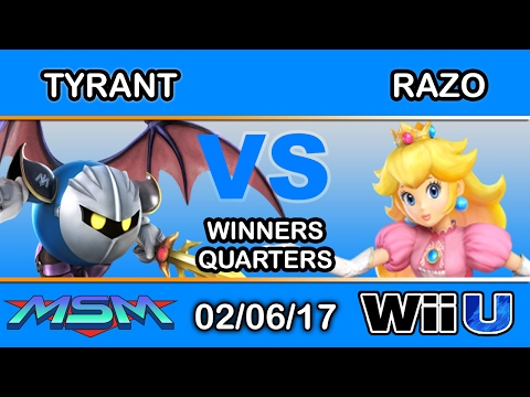 MSM 84 - Tyrant (Meta Knight) Vs. THB | Razo (Peach) Winners Quarters - Smash Wii U