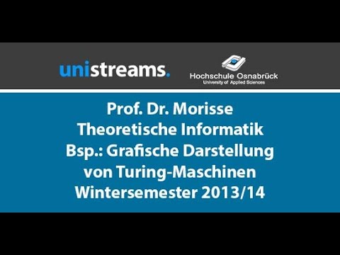 87. Video Theoretische Informatik WS 13/14 - Beispiel: Grafische Darstellung einer TM - unistreams