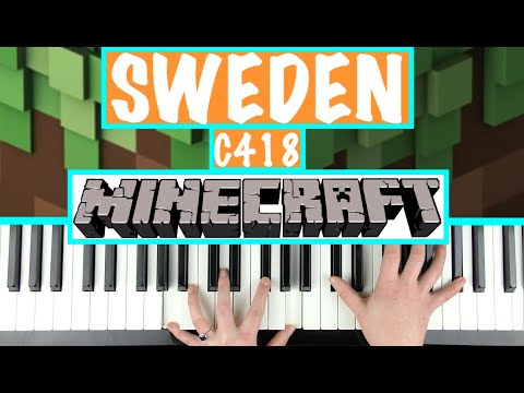 How to play SWEDEN C418 - Minecraft Piano Tutorial