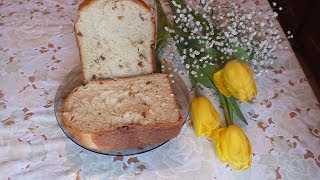 Смотреть онлайн Рецепт хлеба с изюмом в хлебопечке