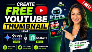 Create FREE YouTube Thumbnails Using ChatGPT & Google Gemini AI (Step-by-Step Tutorial)