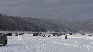 Рыбалка зимняя на красноярском море