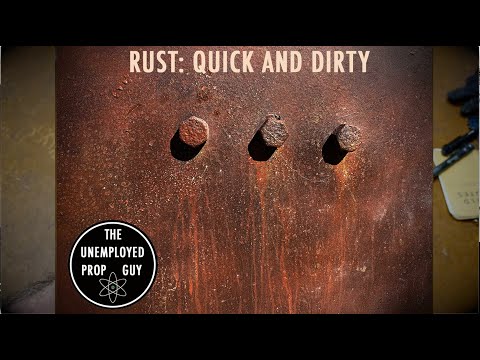 Faux rust painting