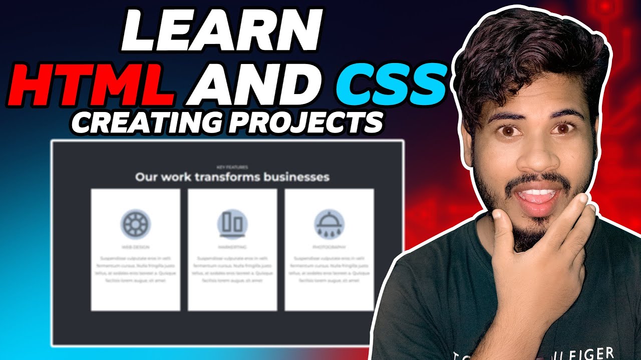 Learn HTML and CSS Creating Projects || Project-Based Tutorial Bangla #1