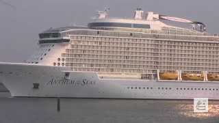 preview picture of video 'Departure Anthem of the Seas - Eemshaven'