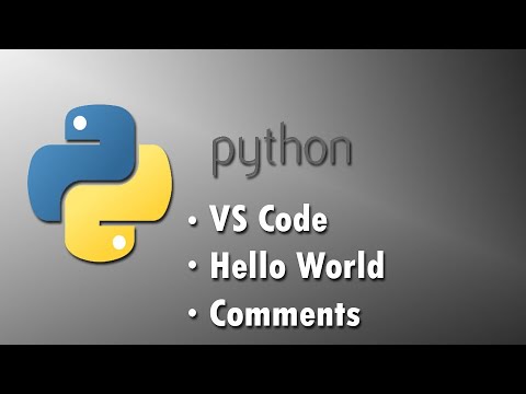 Using Vs Code Editor Lesson 2 Hello World In Python Comments In Python
