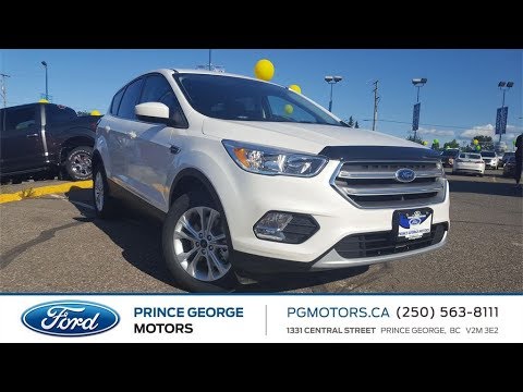 White 2017 Ford Escape SE 4WD Review Prince George BC - Prince George Motors