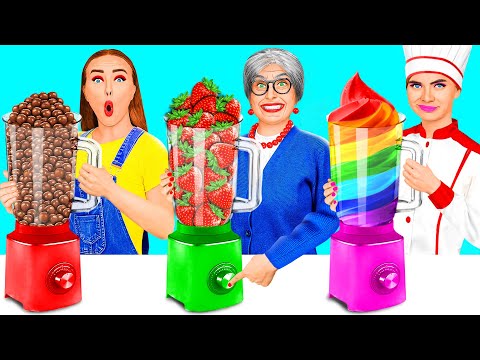Me vs Grandma Cooking Challenge | Kitchen Battle with Secret Gadgets by BaRaDa Challenge