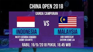 Jadwal Pertandingan Ganda Campuran, Ricky/Debby Vs Malaysia, di China Open 2018 Pukul 18.45 WIB