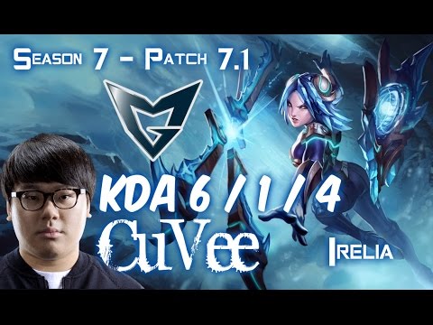 SSG CuVee IRELIA vs CORKI Top - Patch 7.1 KR Ranked