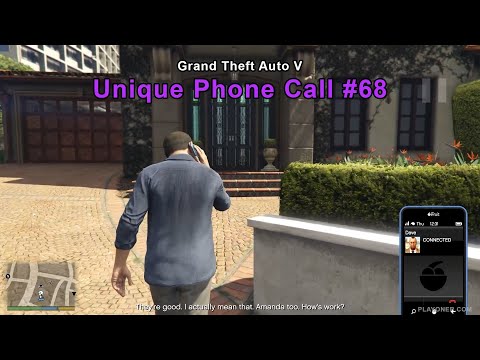 Michael calls Dave Norton after The Third Way - Unique Phone Call #68 - GTA 5