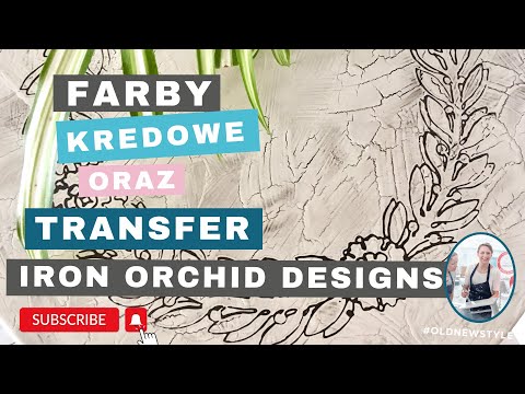 Farby kredowe oraz transfer Iron Orchid Designs - stolik z IKEA