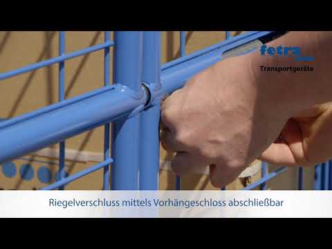 Fetra Paketwagen mit 3 Wänden,Tür und Dach aus Drahtgitter, Höhe 1500mm 1000x700mm-youtube_img