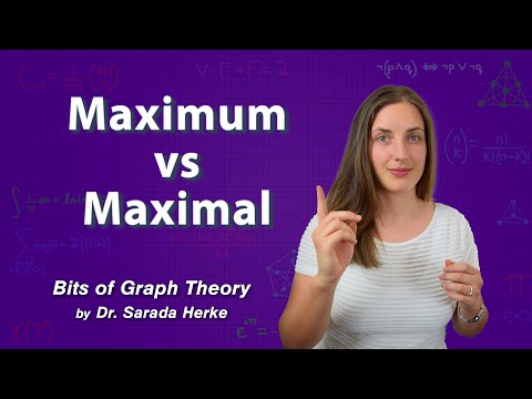 Graph Theory: 50. Maximum vs Maximal