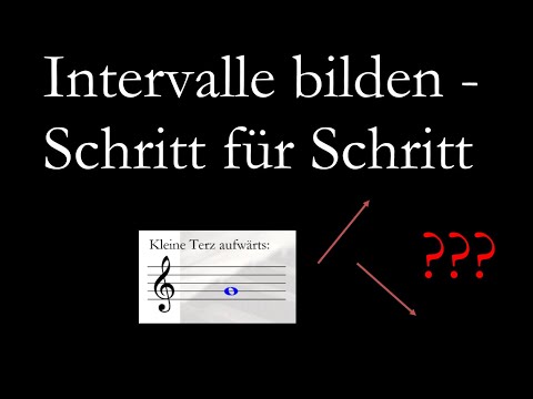 Intervalle bilden - Schritt für Schritt-Erklärung | aufwärts und abwärts | #musiktheorie